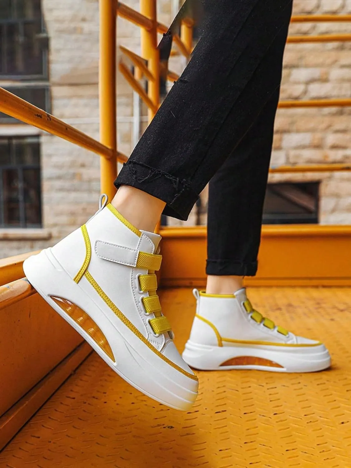 Retro Y2K High Top Sneakers Women Fashion Breathable Anti Slip Streetwear Shoes for Daily Wear Outdoor Walks Soft Insole Chunky Sole Comfort Fit