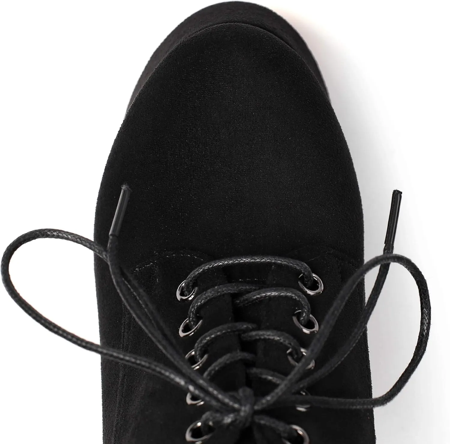 SAMMITOP Women's Round Toe Lace Up Ankle Boots Platform High Heel Pumps Party Dress Shoes