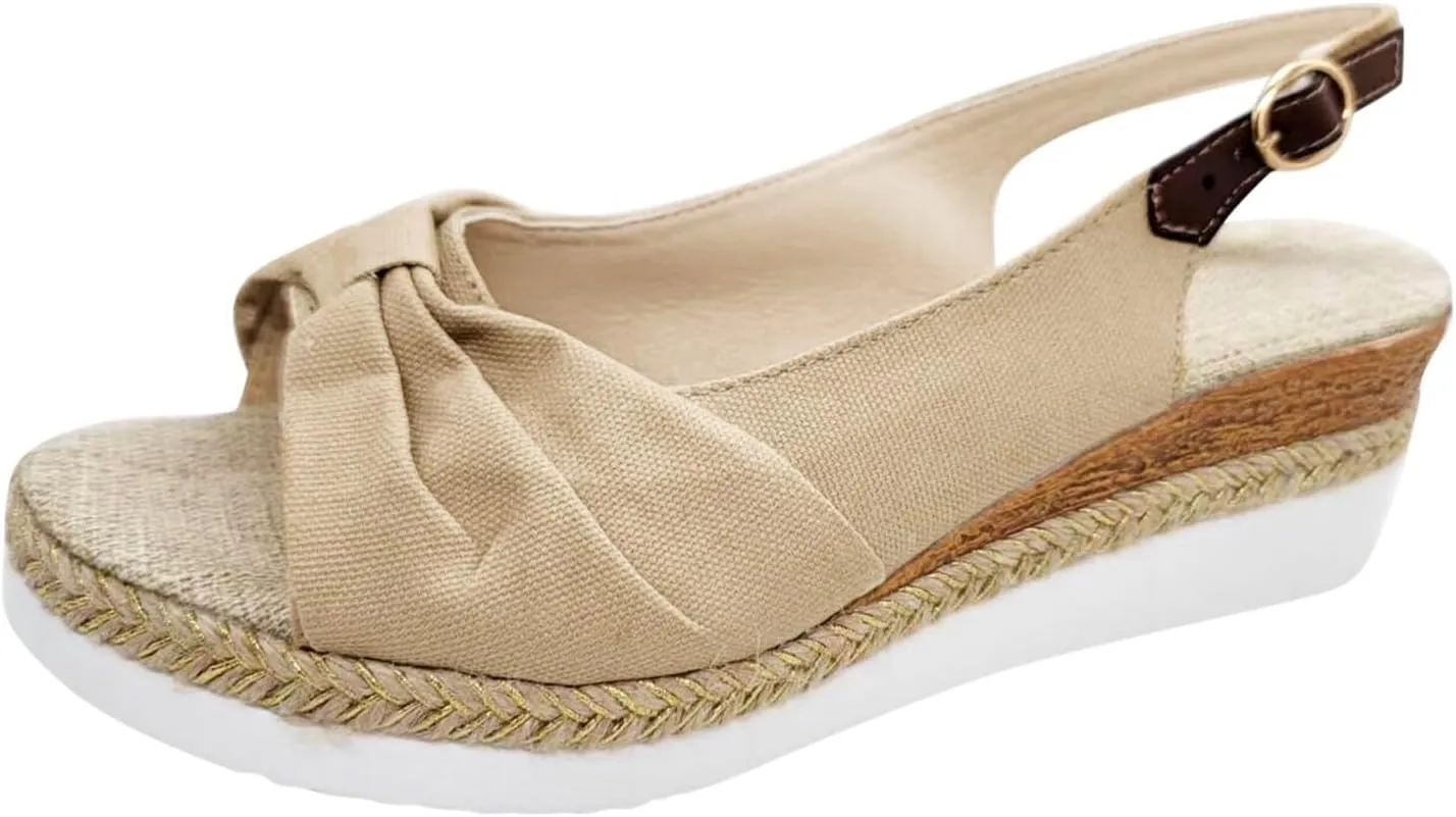 Sandals For Women 2025 Platform Summer Wedge Beach Cute Walking Work Office Dressy Flat Arch Ortopédicas Para Mujer