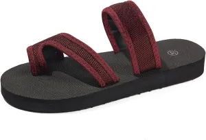 Sandals for Women Wedge Shoes: Double Flowers Decor Comfortable Orthopedic Sandals Indoor Outdoor For Summer