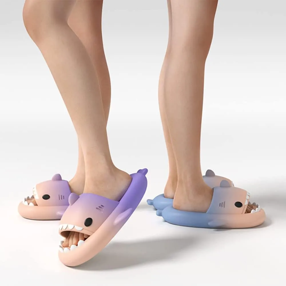 Sharklas Originales Kids Summer Cute Cartoon Fun Animal Slipper Cozy Non-Slip Shark Sandals for Bathroom, Outdoor