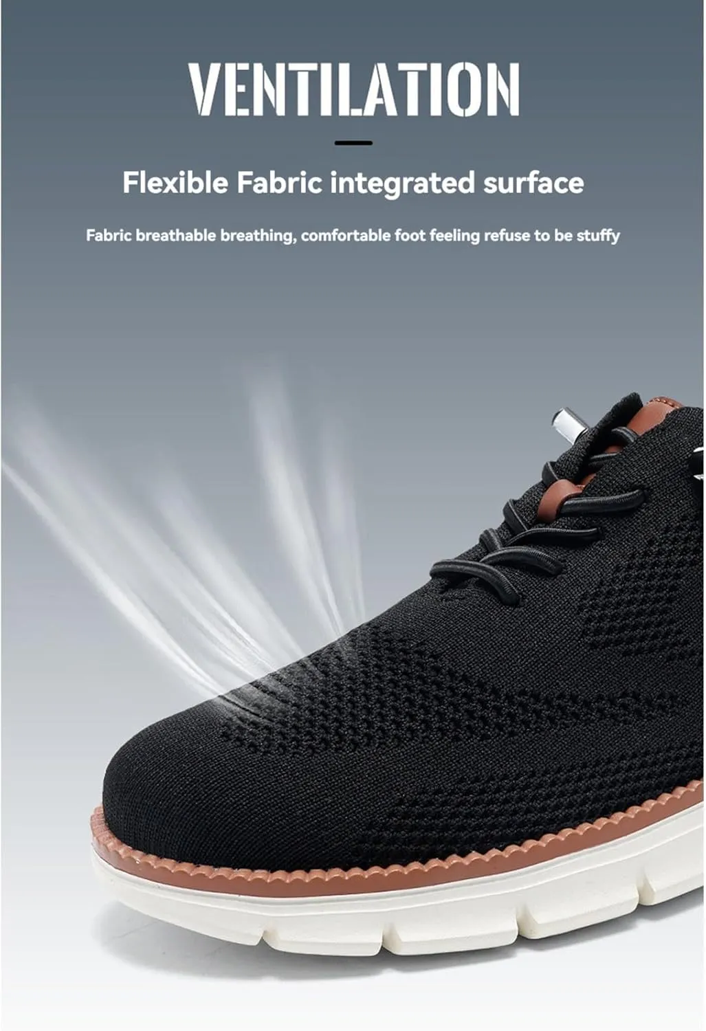 Shoes for Men Mens Mesh Oxfords Sneakers Business Casual Dress Lace-Up Walking Shoes Tennis Comfortable Sneakers Slip On Boat Shoes Lightweight Soft Sole & Breathable Fashion Sneakers
