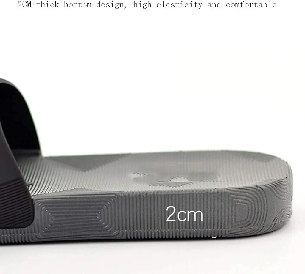 Shower Shoes Men House Slippers for Men Men's Summer Indoor Home Bathroom Bath Non-Slip Soft Bottom Couple Deodorant Care Shoes(Size:40)