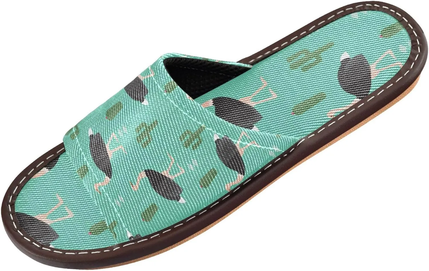 Slippers for Women Men Open Toe House Shoes Home Slipper Quick Drying Bathroom Shower Sandals