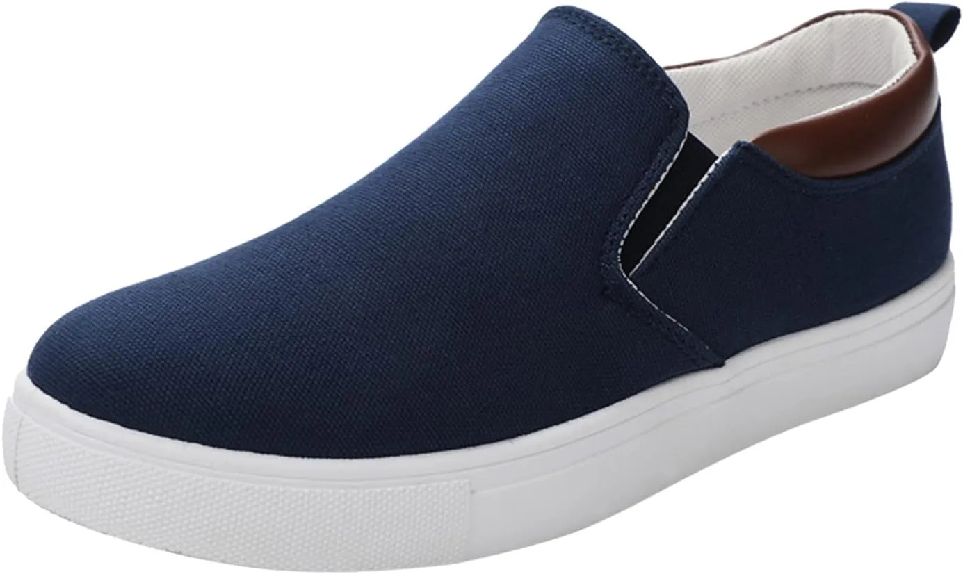 Sneakers Business Breathable Mens Fashion Solid Color Canvas Flat Bottom Comfortable Running Casual Shoes