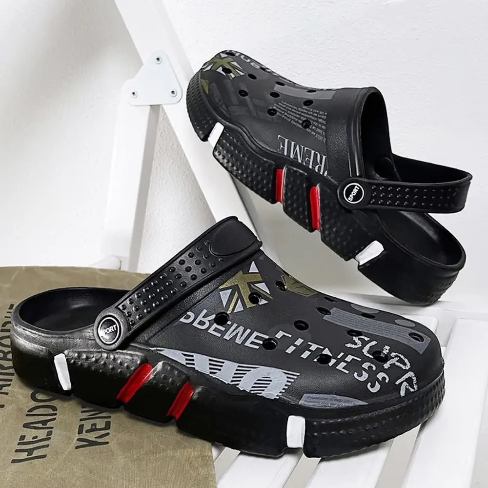 Solaud Men and Women Unisex Garden Clogs Shoes Quick-Drying Breathable Comfortable Summer Beach Slippers Sandals