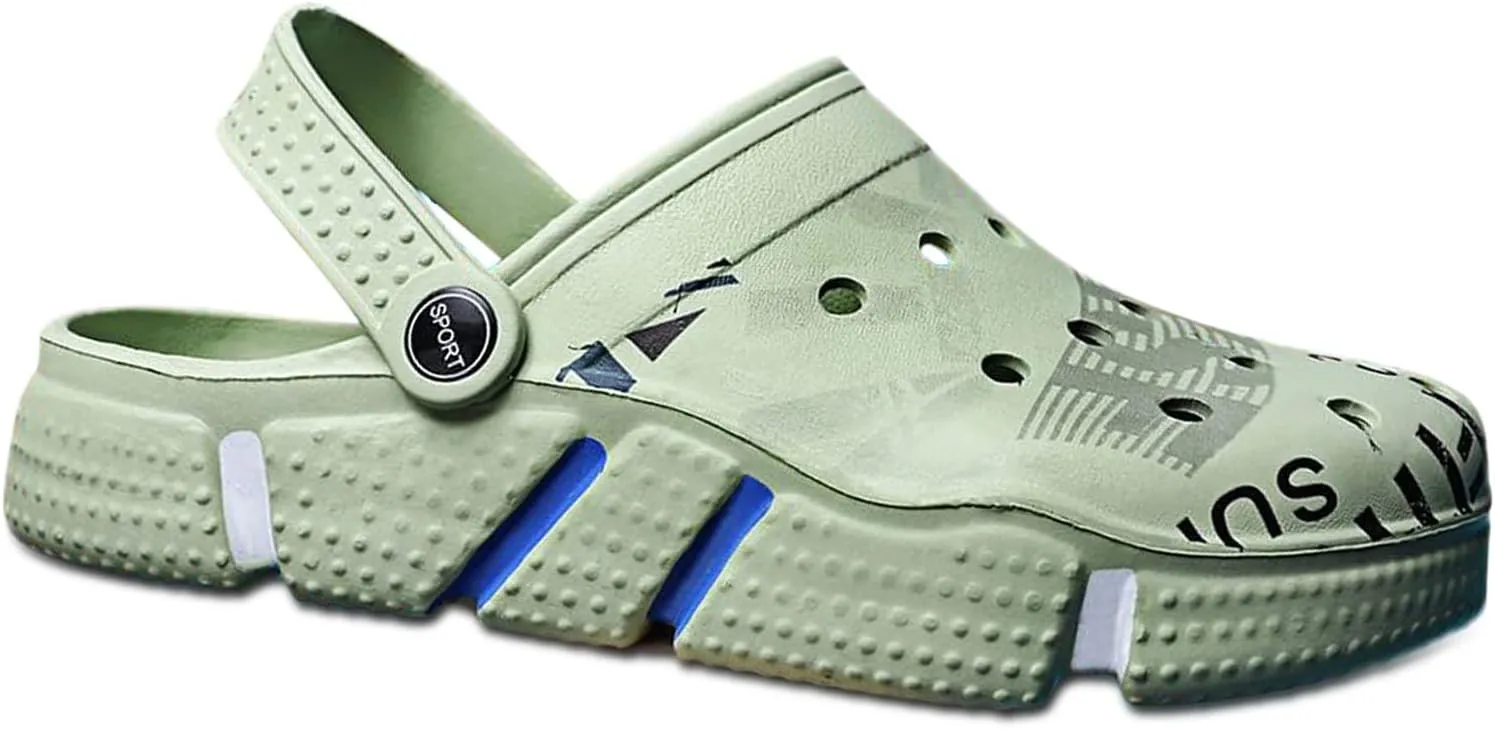 Solaud Men and Women Unisex Garden Clogs Shoes Quick-Drying Breathable Comfortable Summer Beach Slippers Sandals