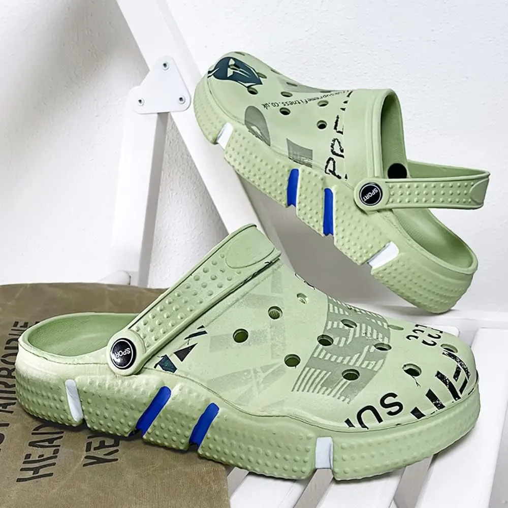 Solaud Men and Women Unisex Garden Clogs Shoes Quick-Drying Breathable Comfortable Summer Beach Slippers Sandals