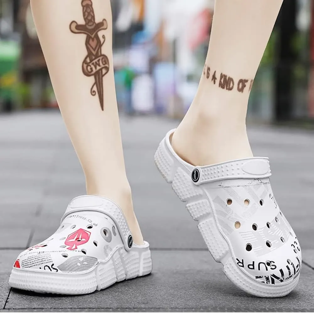 Solaud Men and Women Unisex Garden Clogs Shoes Quick-Drying Breathable Comfortable Summer Beach Slippers Sandals