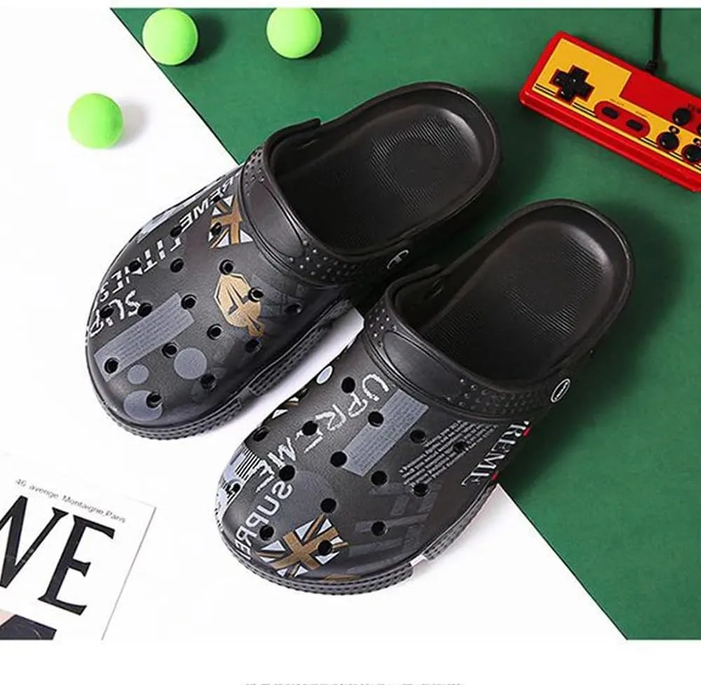 Solaud Men and Women Unisex Garden Clogs Shoes Quick-Drying Breathable Comfortable Summer Beach Slippers Sandals