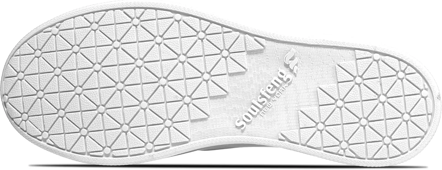 Soulsfeng Unisex Basketball Shoes Leather High Top Sneakers Comfortable Walking Skate Shoes