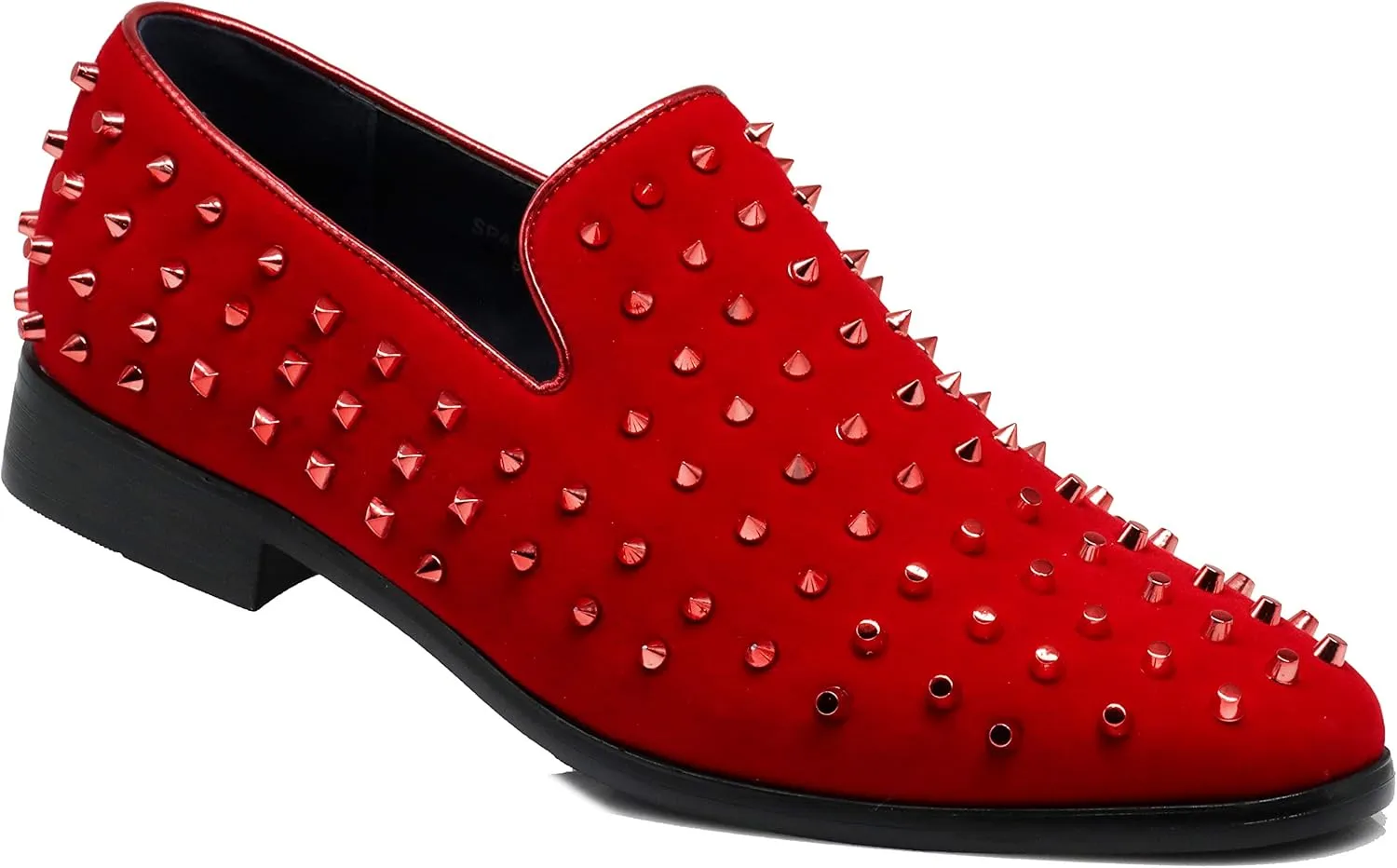 SPK26 Men's Vintage Velvet Rhinestone Designer Dress Loafers Slip On Shoes Classic Tuxedo Dress Shoes
