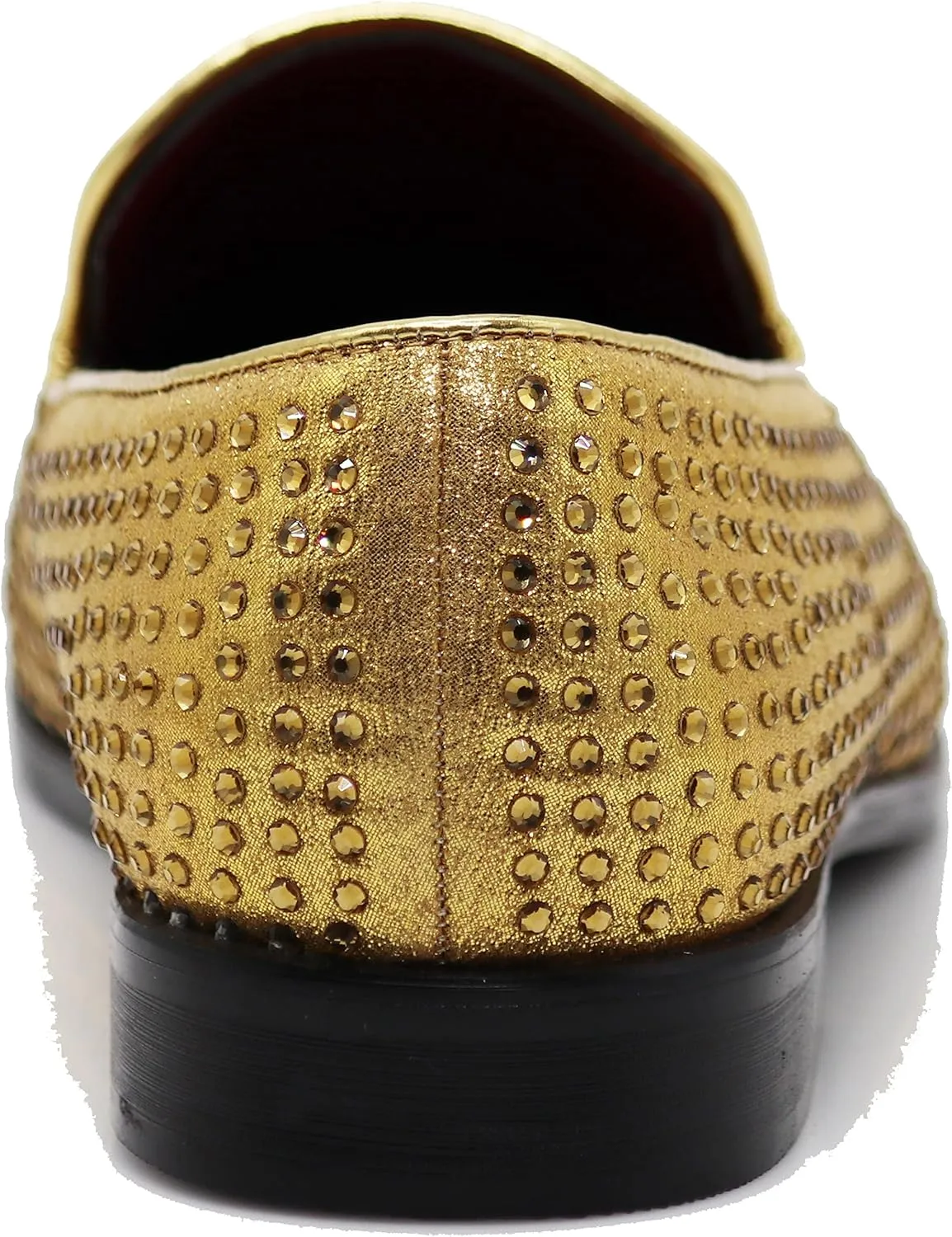 SPK26 Men's Vintage Velvet Rhinestone Designer Dress Loafers Slip On Shoes Classic Tuxedo Dress Shoes