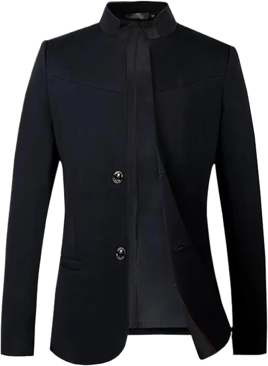 Spring/Autumn black1 Collar Blazer Coat Men Slim Fit Jacket Men's Suit