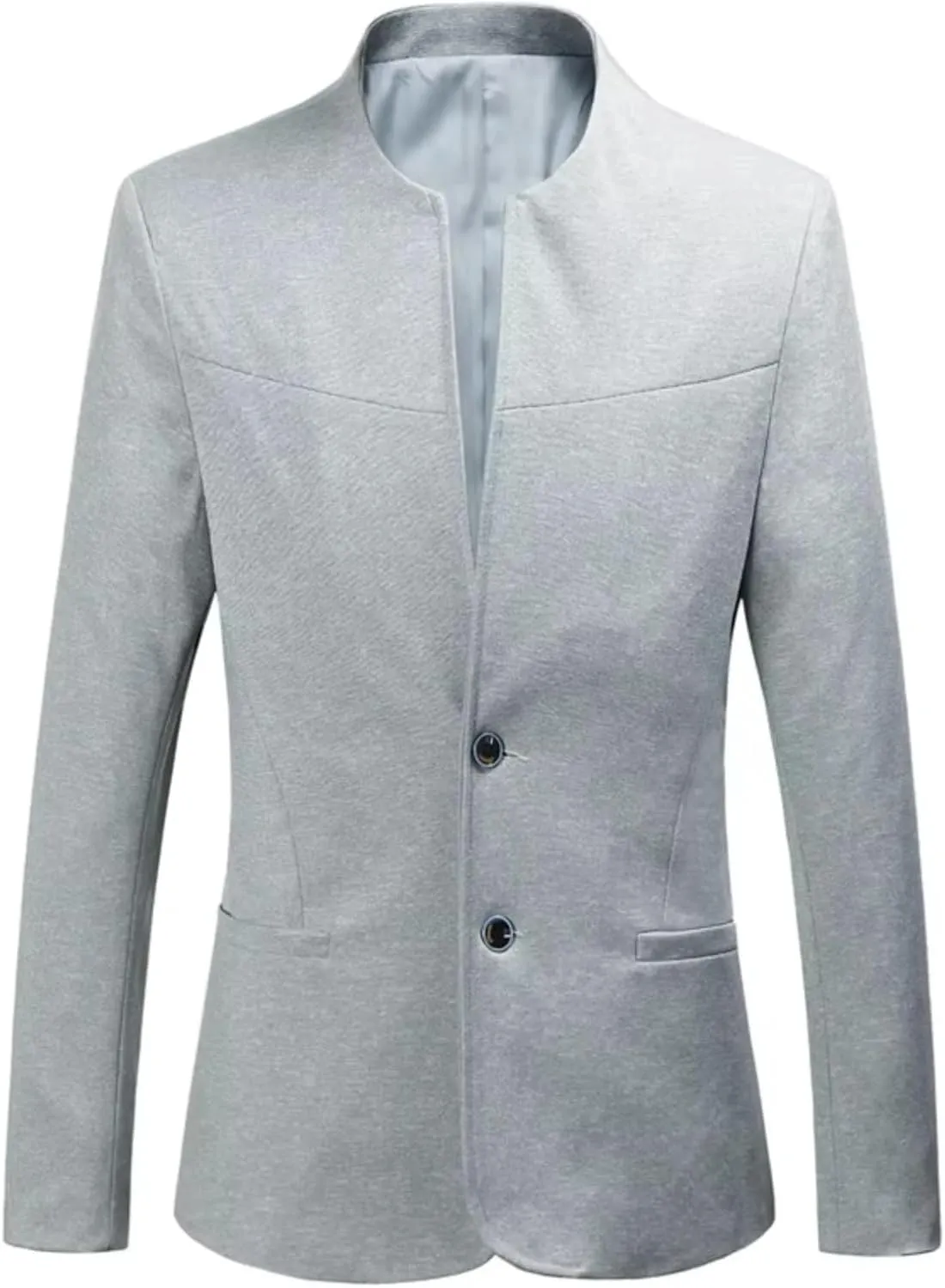 Spring/Autumn black1 Collar Blazer Coat Men Slim Fit Jacket Men's Suit