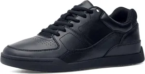 Street Casual Mens Black Comfortable Slip-Resistant Work Shoes for Food Service Safety