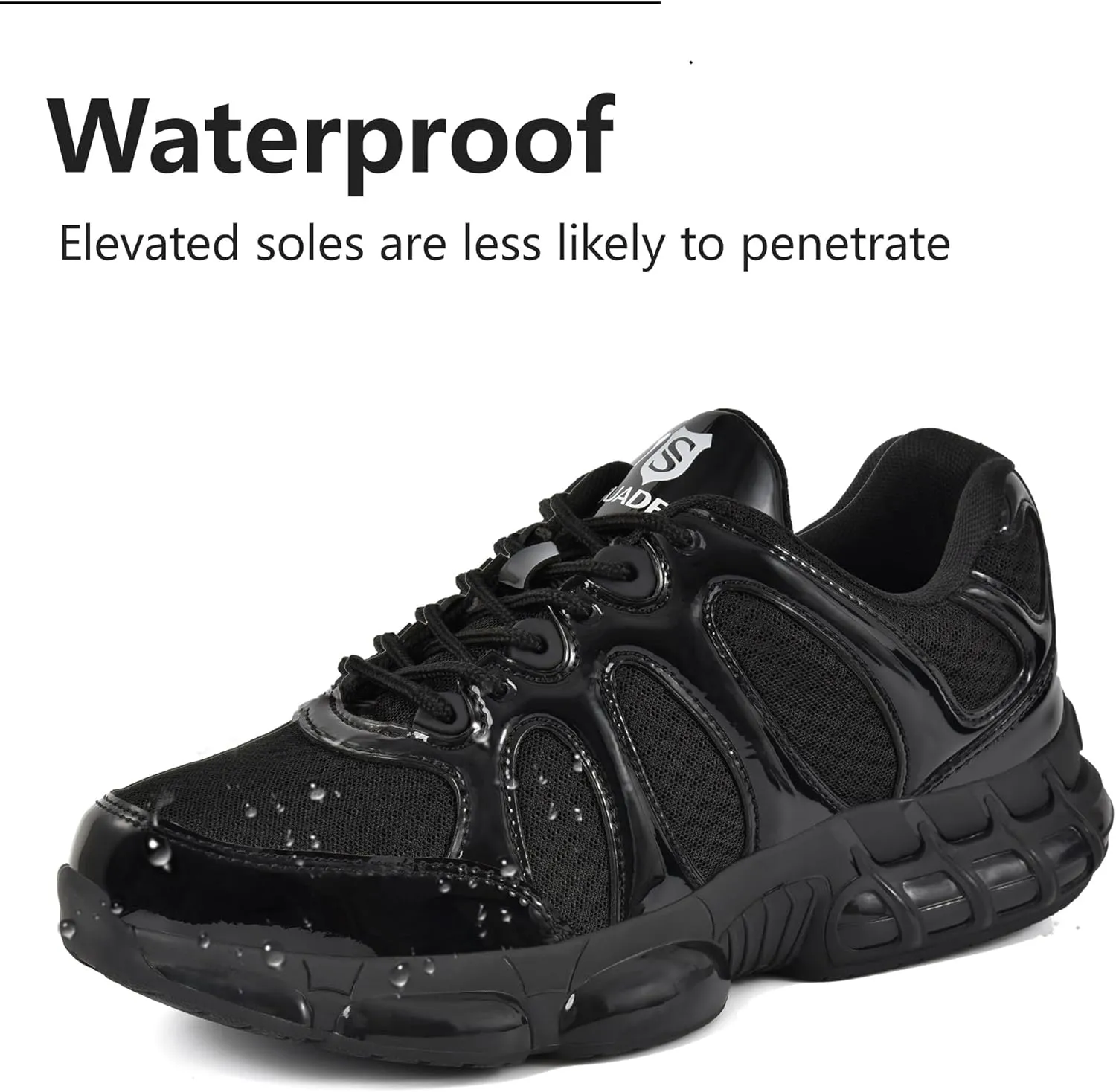 SUADEX Steel Toe Shoes for Men Women Safety Toe Work Shoes Breathable Steel Toe Sneakers Puncture Resistant