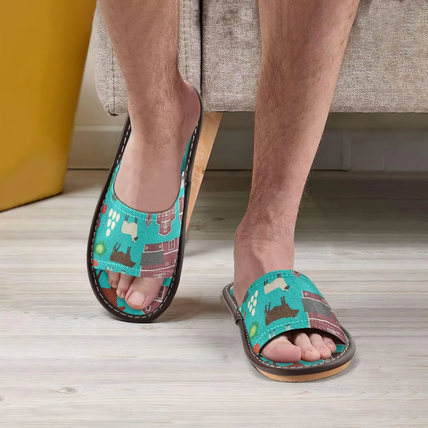 Summer Slippers for Women Men Non Slip Quick Drying Shower Slides Bathroom Sandals