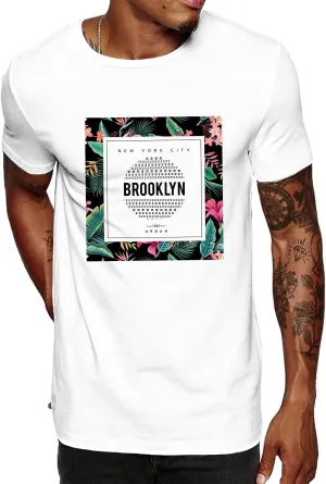 Swag Point Men’s Graphic T Shirts – 100% Cotton Short Sleeve Urban Casual Tops Streetwear Hip Hop Hipster Crewneck Tee