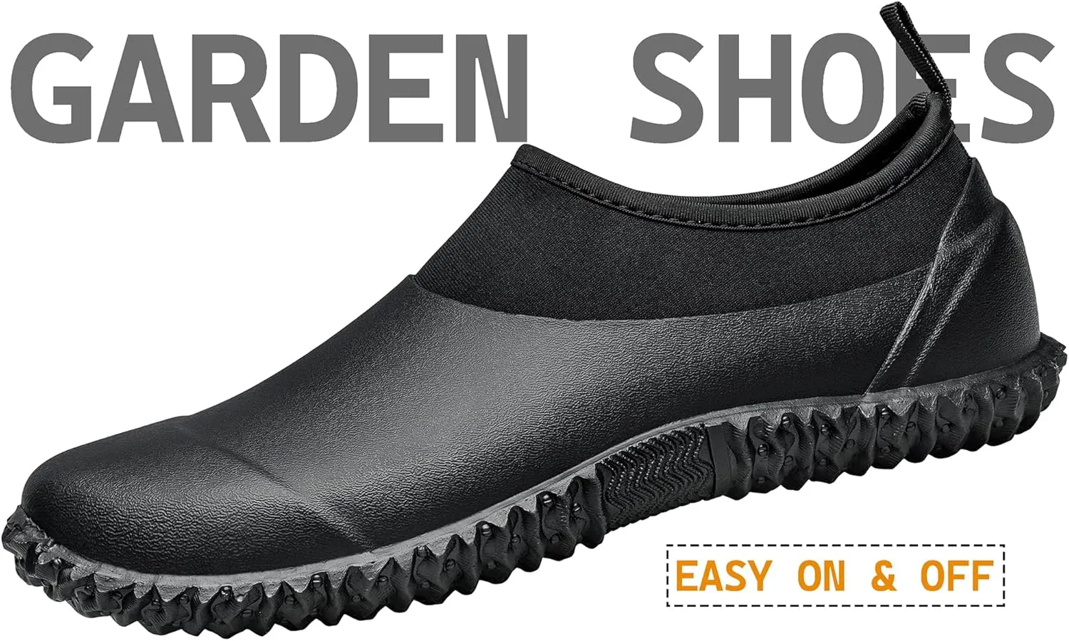 TENGTA Unisex Waterproof Garden Shoes Womens Rain Boots Mens Car Wash Footwear