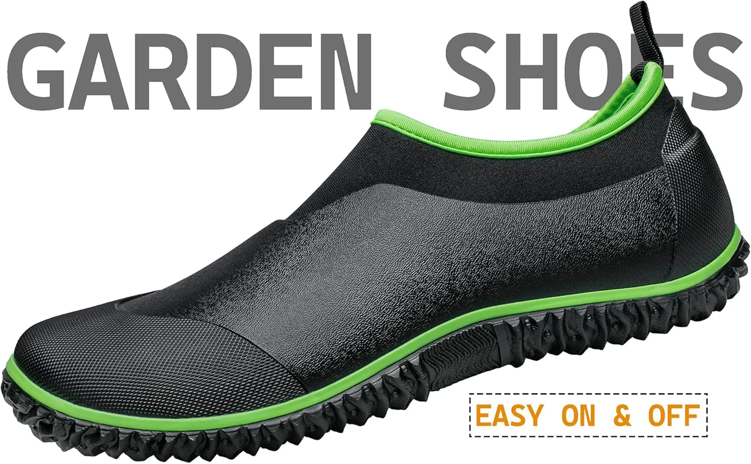TENGTA Unisex Waterproof Garden Shoes Womens Rain Boots Mens Car Wash Footwear