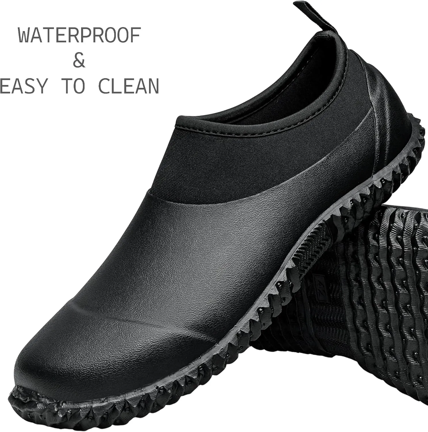 TENGTA Unisex Waterproof Garden Shoes Womens Rain Boots Mens Car Wash Footwear