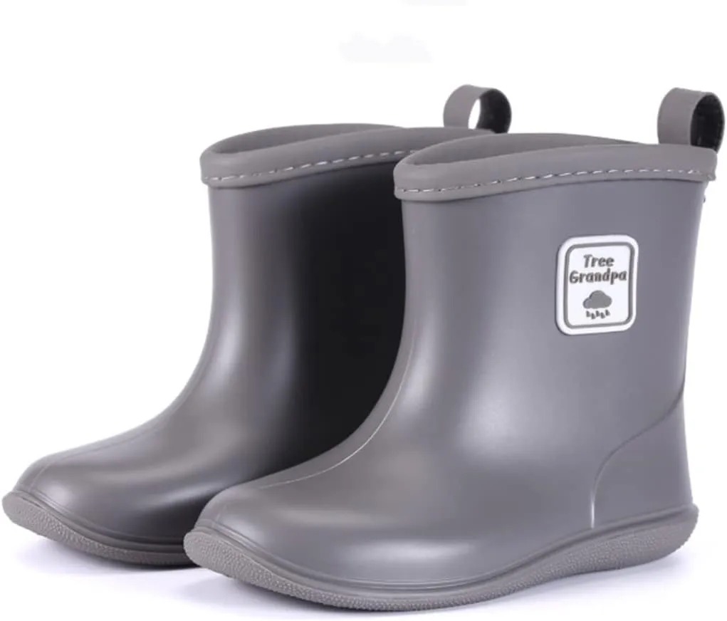 Toddler Rain Boots Baby Rain Boots Short rain Boots for Toddler Easy-on Lightweight and Waterproof