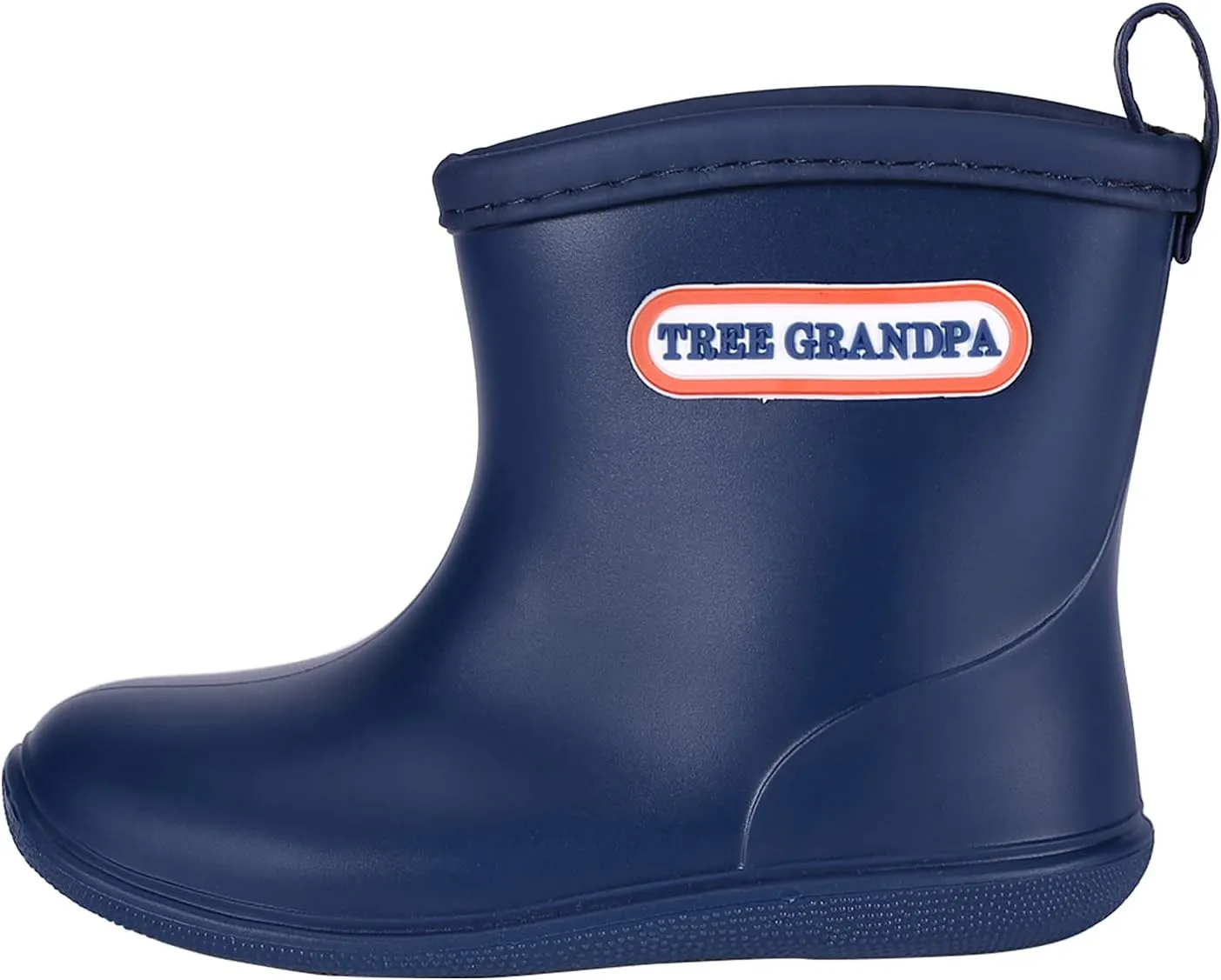 Tree Grandpa Toddler Rain Boots for Boys Girls Waterproof Baby Kids Rain Boots With Easy-on