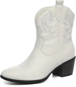 TYNDALL Women's Ankle Boots Western Wear Fashion Cowboy Boots for Women