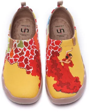 UIN Women's Casual Urban Travel Painted Walking Slip On Lightweight Comfortable Canvas Fashion Sneakers Viva la Vida (6)