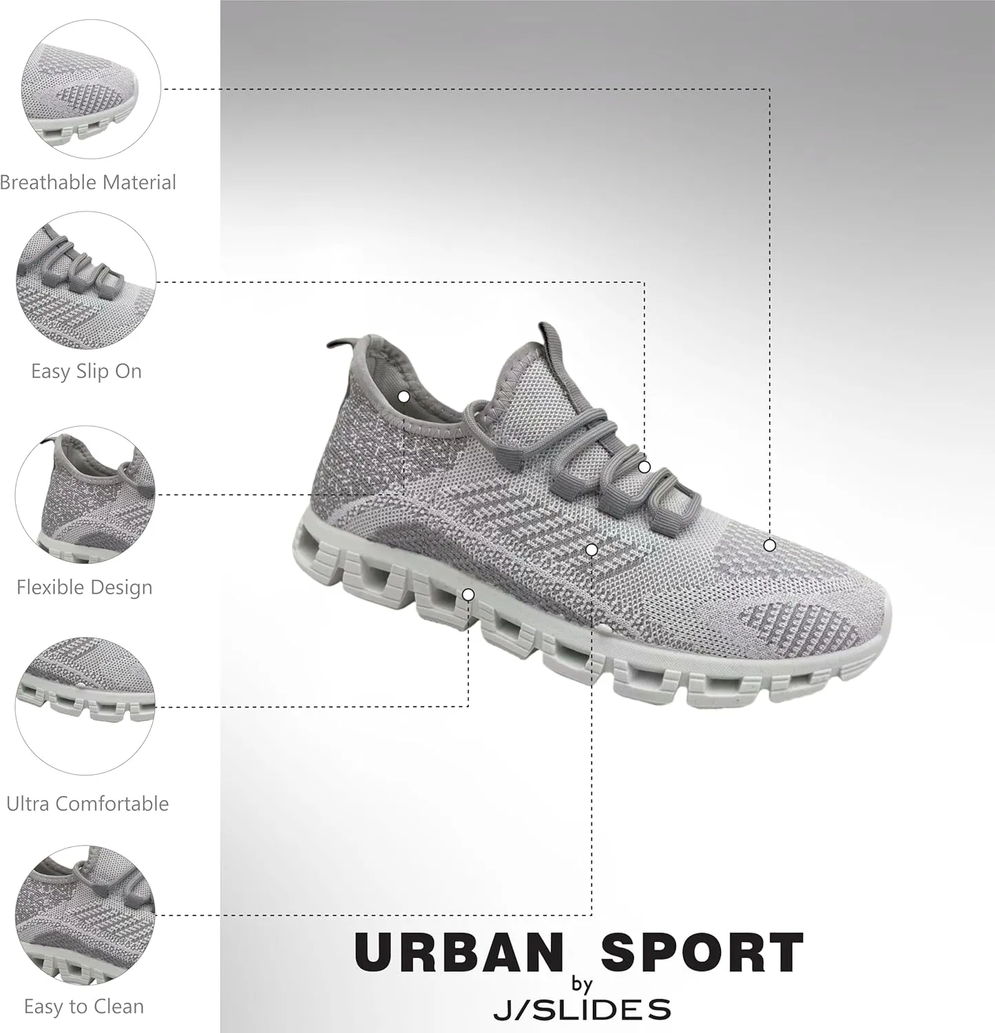 Urban Sport Cooper Women’s Athleisure Sneaker | Lightweight Casual Walking Shoes for Women | All-Day Comfort Sneakers