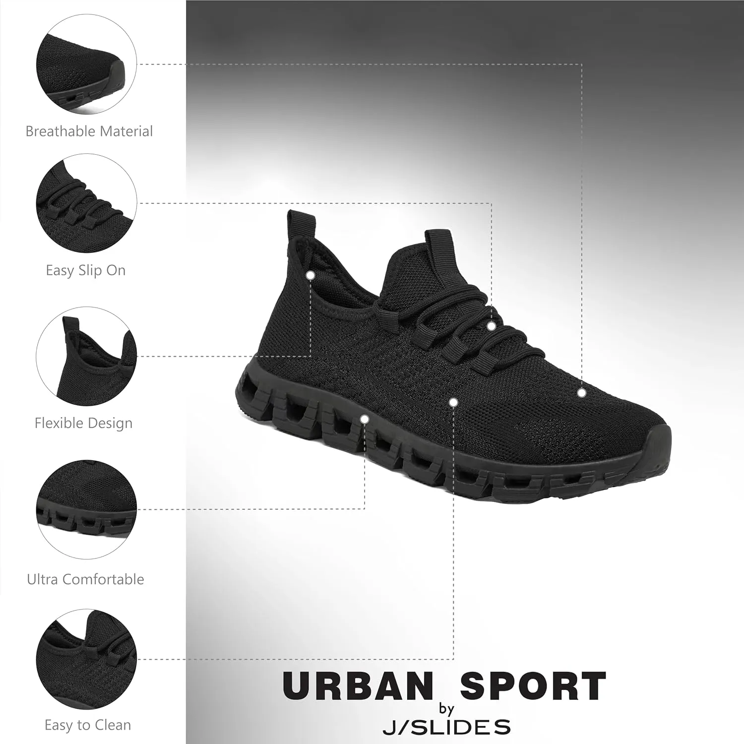 Urban Sport Cooper Women’s Athleisure Sneaker | Lightweight Casual Walking Shoes for Women | All-Day Comfort Sneakers