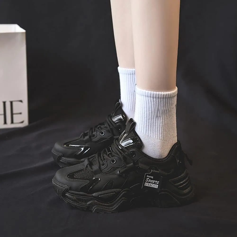 VAXAV Women's Fashion Breathable Mesh Platform Sneakers Casual Jogging Walking Shoes 5.5-8.5