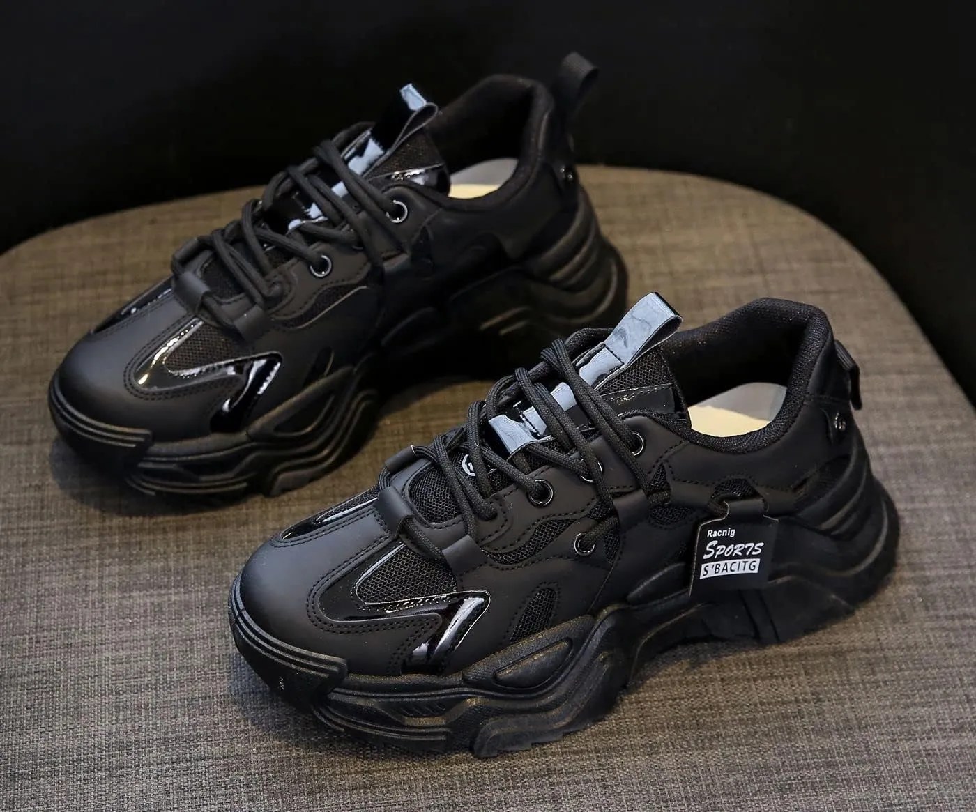 VAXAV Women's Fashion Breathable Mesh Platform Sneakers Casual Jogging Walking Shoes 5.5-8.5
