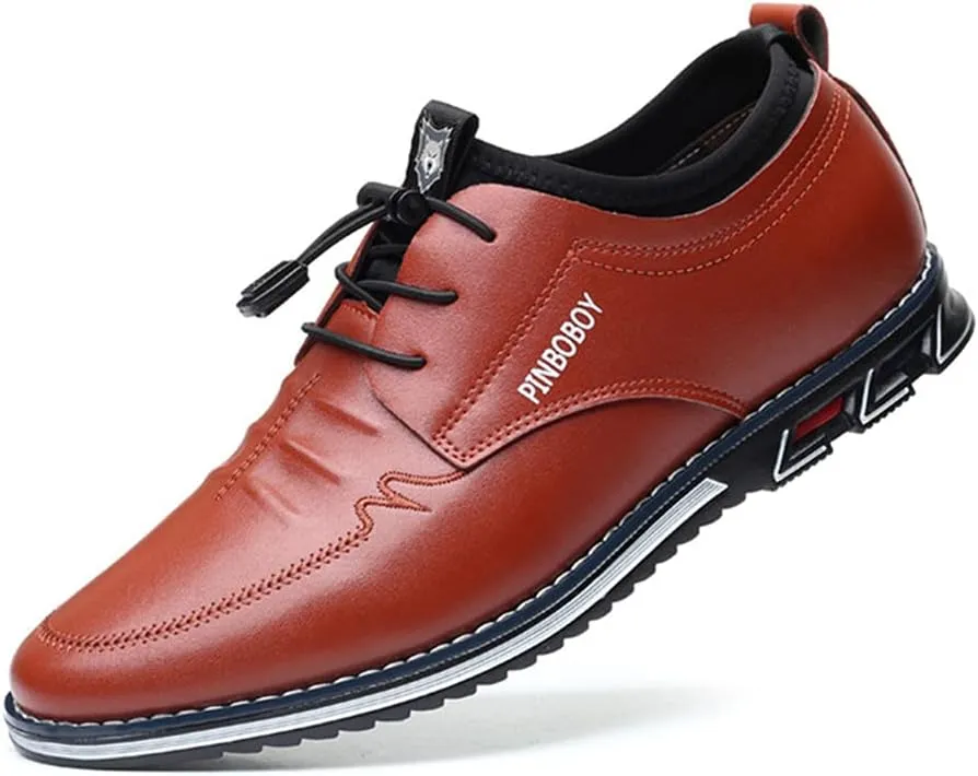 Veslesth Men Casual Luxury Sneakers Leather Loafers Comfort Walking Shoes Fashion Driving Shoes for Male Business Work Office Dress Outdoor