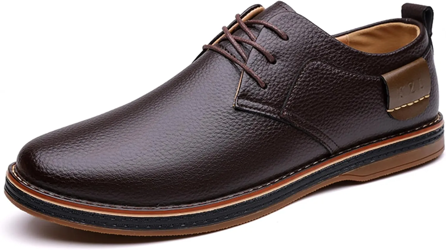 Veslexth Men Casual Driving Loafers Breathable Comfort Walking Wing Tips Lace Up Luxury Leather Shoes for Male Business Work Office Dress Outdoor Sneakers