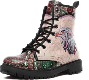 Vintage Bohemian Combat Boots Comfortable High-Top Ankle Booties for Women Men Fashion Casual Festival Winter Footwear
