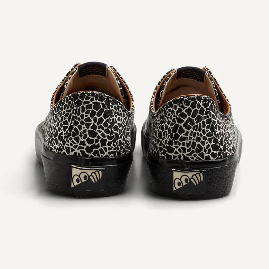 VM003 Canvas Lo Cracked Black White Black
