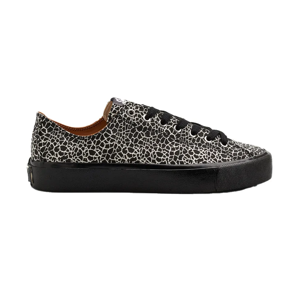 VM003 Canvas Lo Cracked Black White Black