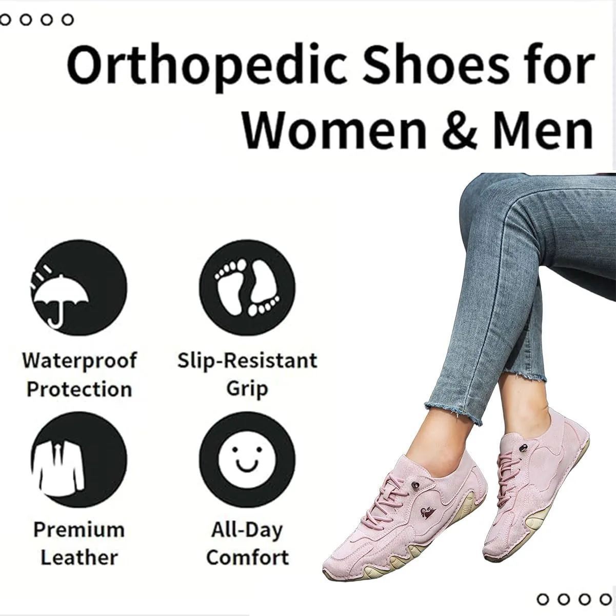 Vogany Shoes Women, Vogany Shoes Orthopedic Sneakers Women, Vogldeck - Waterproof and Breathable Orthopedic Shoe, Unisex