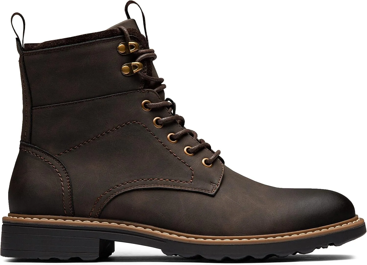 Vostey Mens Boots Motorcycle Casual Boots for Men Zipper Fashion Chukka Boots Mens