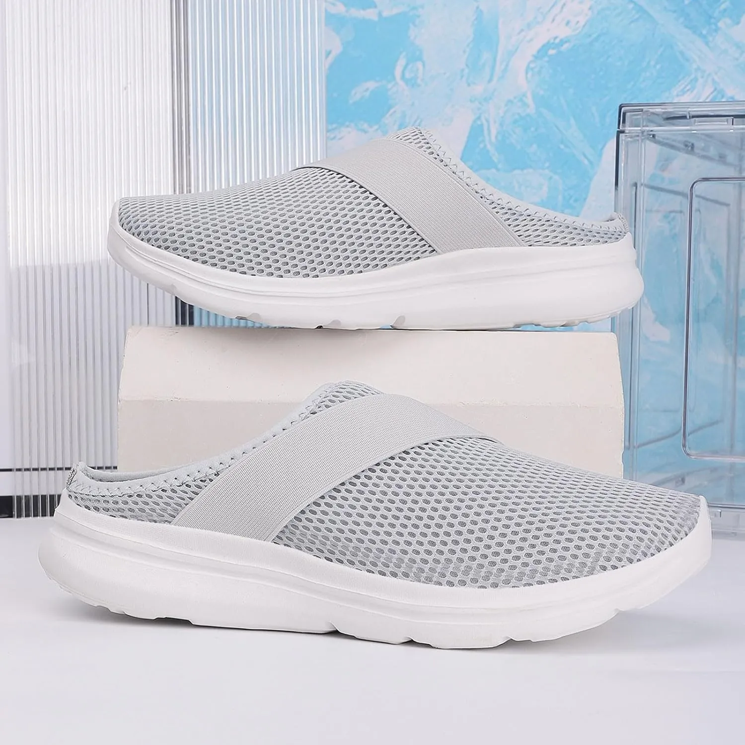 Walking Shoes Tennis Comfortable Fashion Women's Shoes Breathable Slip On Mesh Outdoor Leisure Casual Sneakers
