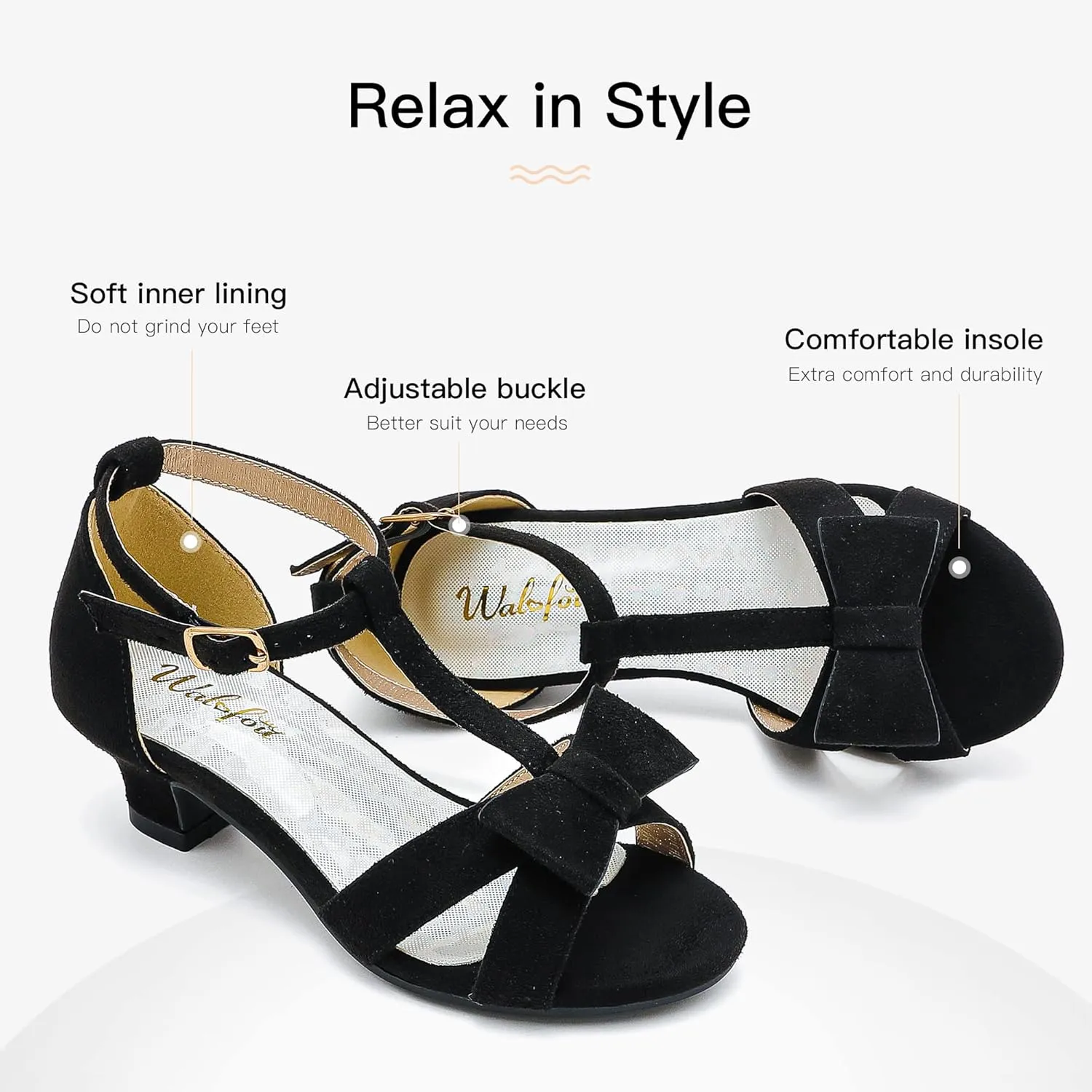 Walofou Toddler Little Kid Big Kid Sandals for Girls