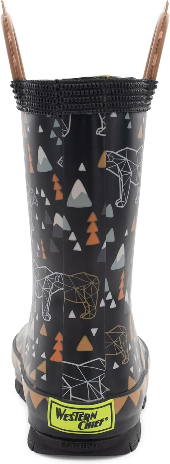 Western Chief Rain Boots with Pull on Handles for Toddlers and Kids - Premium Waterproof Boots for Boys and Girls