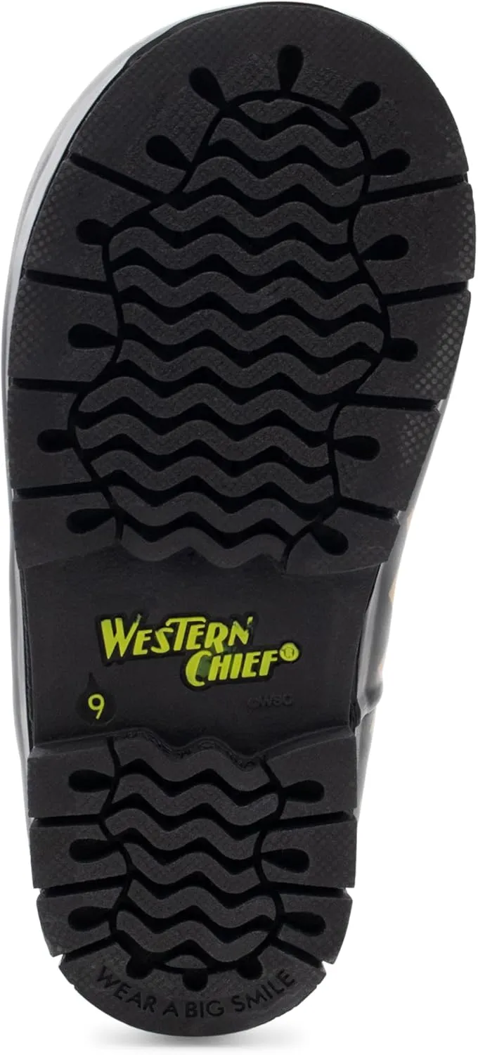 Western Chief Rain Boots with Pull on Handles for Toddlers and Kids - Premium Waterproof Boots for Boys and Girls