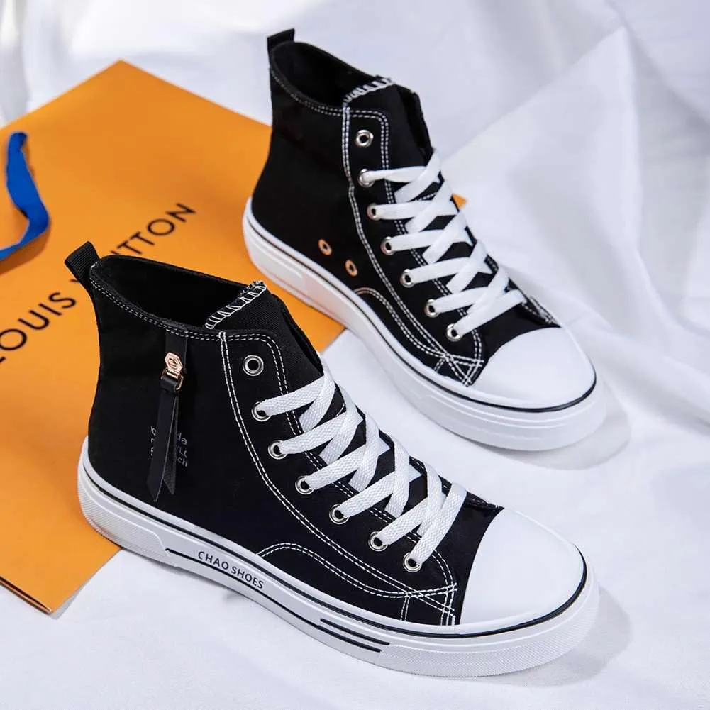 WILTENA Men's Fashion High Top Street Canvas Sneakers Boy's Casual Outdoor Youth Shoes