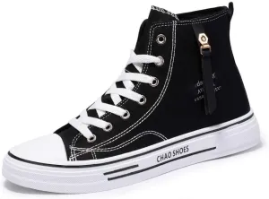 WILTENA Men's Fashion High Top Street Canvas Sneakers Boy's Casual Outdoor Youth Shoes