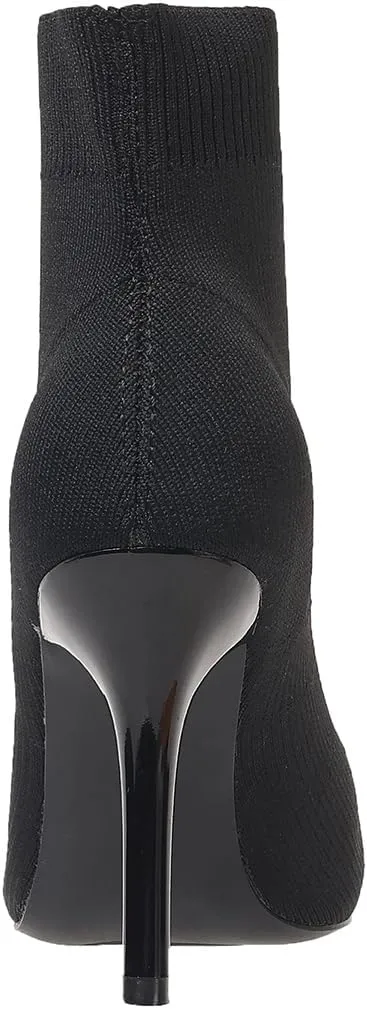 Women's Ankle Boots Stretch Elastic Knit Pointed Toe Stiletto Heel Breathable Fashion Sock Booties