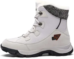 Womens Ankle Snow Boots Men Fur Winter Lined Warm Anti-Slip Cozy Casual Outdoor Comfortable Shoes Booties