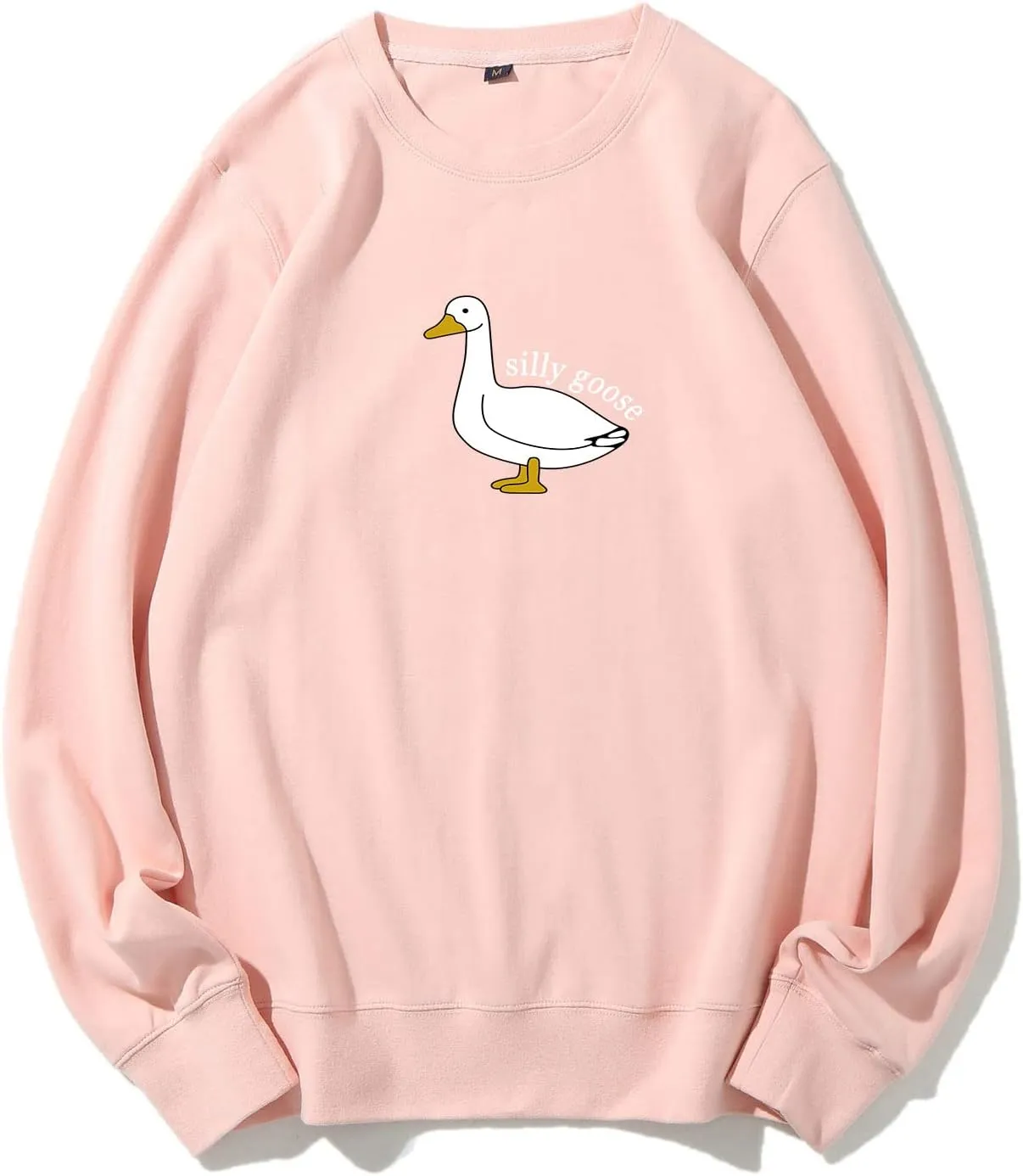 Womens Crewneck Funny Cute Silly Goose Sweatshirt Xmas Pullover Sweatshirt Christmas Sweater